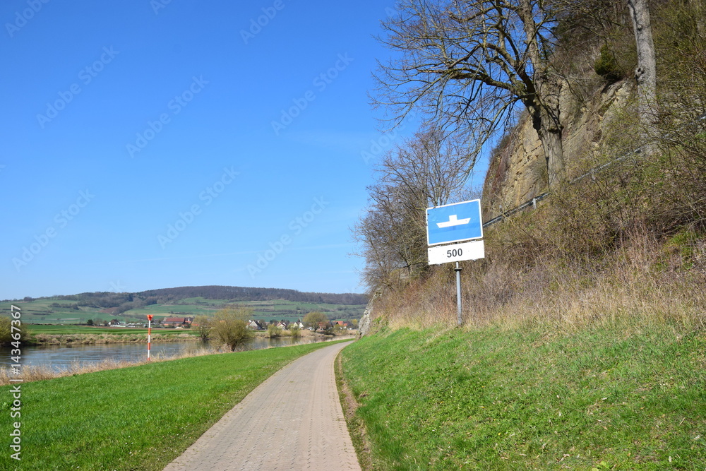 Weserradweg bei Pegestorf
