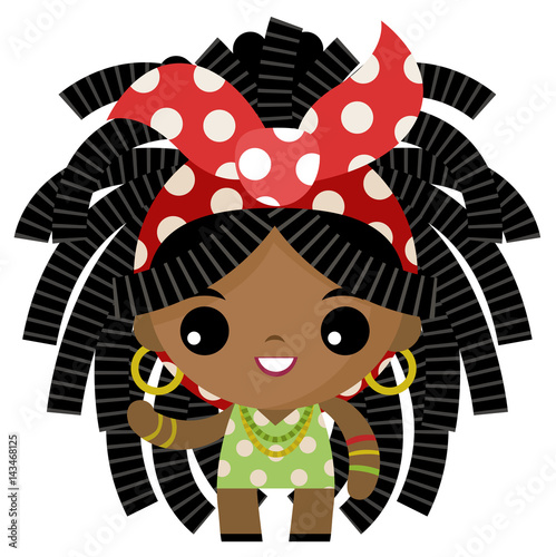 jamaican rasta dreadlocks tiny cute girl