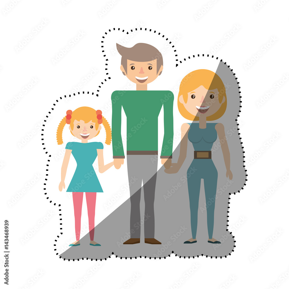 family people together with shadow vector illustration eps 10 family people together with shadow vector illustration eps 10