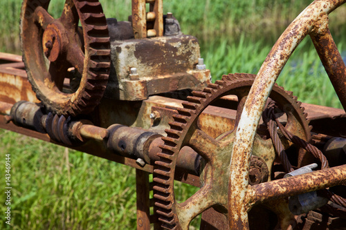 Old rusty gears and cogs