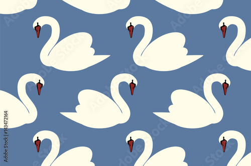 Flat Swans pattern