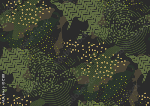 Camouflage seamless pattern. photo