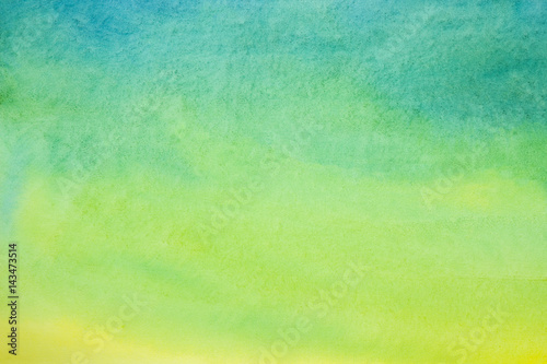 Abstract Watercolor background, original hand drawn waldorf wet painting. Colorful template with place for text, copy space