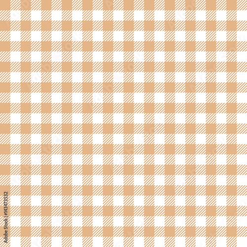 Seamless Beige Gingham Vintage Fabric Textile Pattern