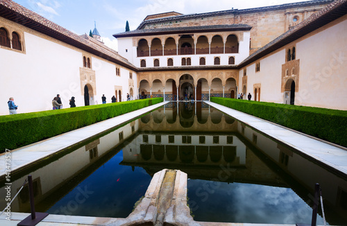 Court of the Myrtles   in day time at Alhambra