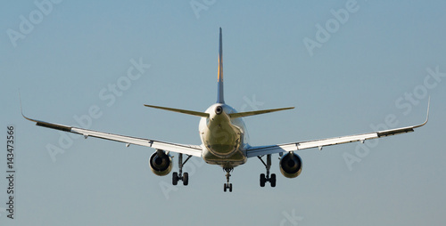Lufthansa Airlines plane landing photo
