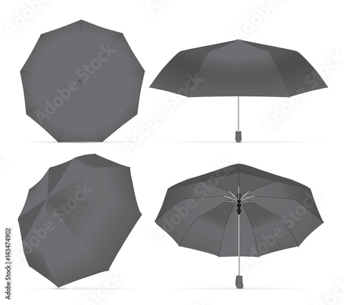 umbrella for your design and logo. Easy to change colors. Mock up. EPS 10