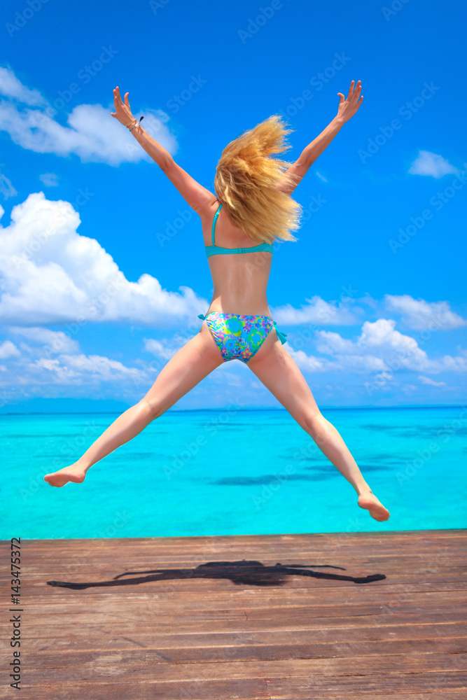 Dreamscape Escape with beauty girl on Maldives Dreamscape Escape with beauty girl on Maldives