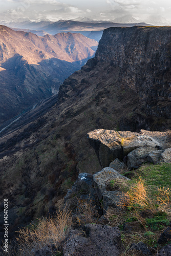 Beautiful mountain landscape with canyon  Armenia