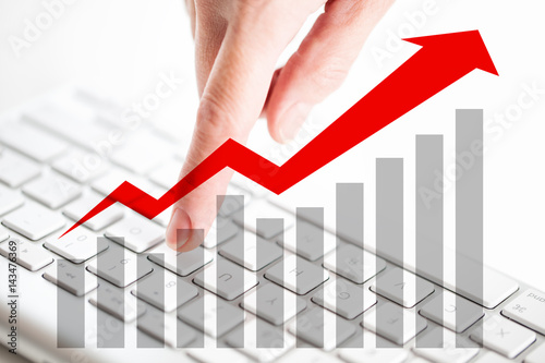 Concept for business, stock and financial growth.