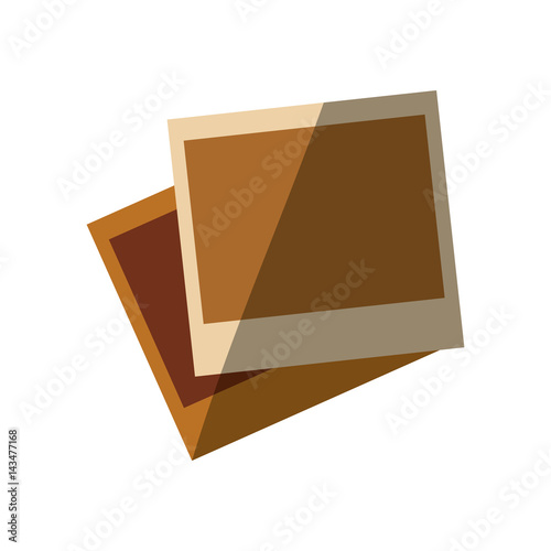 Blank instant photos icon vector illustration graphic design