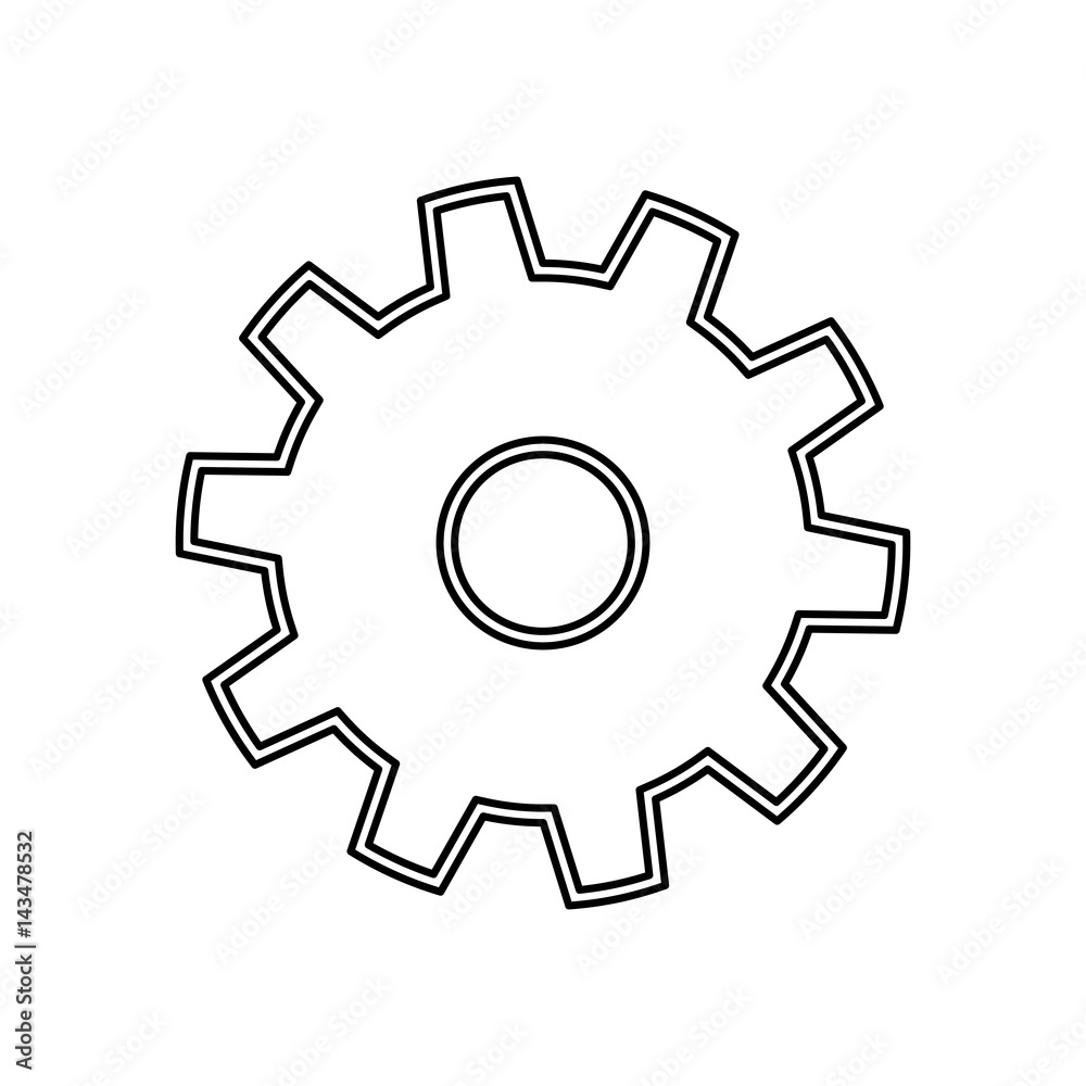 Gear machinery piece icon vector illustration graphic design Gear machinery piece icon vector illustration graphic design