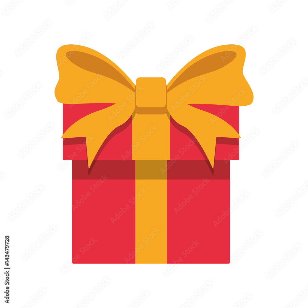 Gift box present icon vector illustration graphic design Gift box present icon vector illustration graphic design