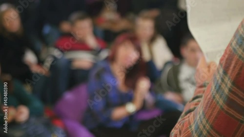 Wallpaper Mural Young people laughing and applaud on the stand-up show Torontodigital.ca