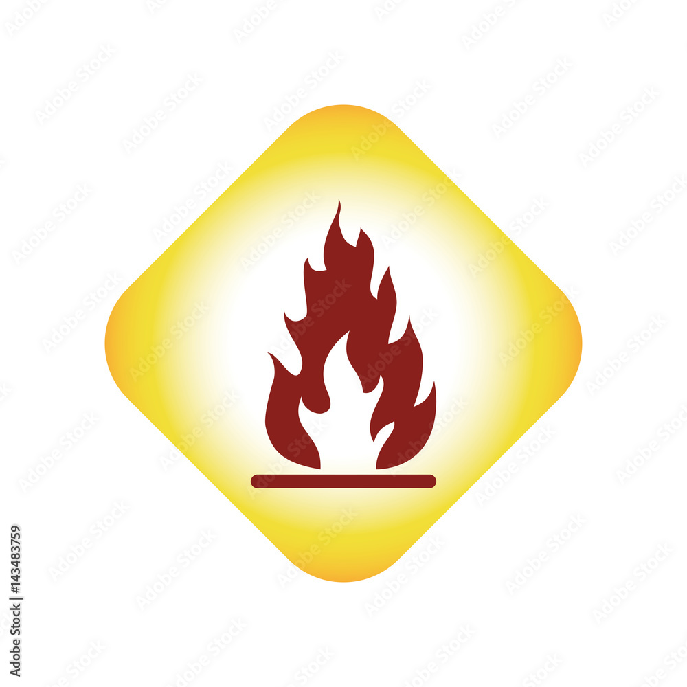 Flammable advert sign icon vector illustration graphic design Flammable advert sign icon vector illustration graphic design