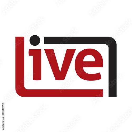 live logo vector.