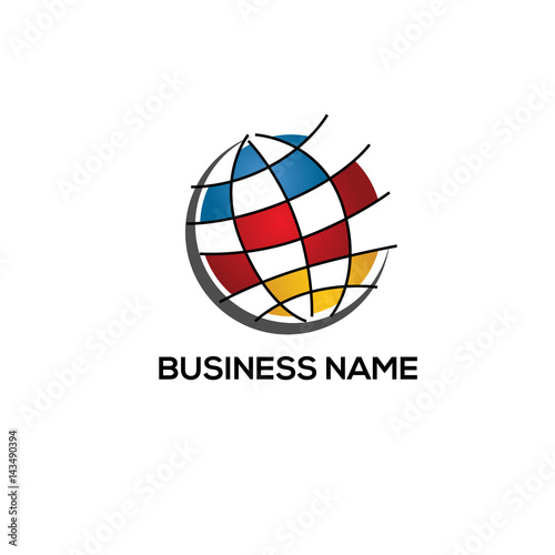 word globe data management logo