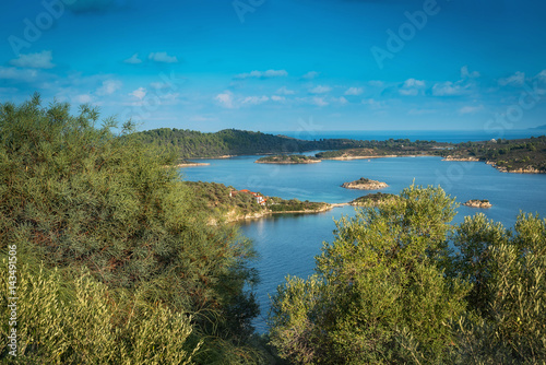 Aerial view on sithonian islands, Greece