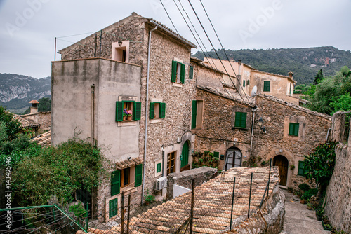 Valldemossa - old mountain village in beautiful landscape scenery of Mallorca, Spain