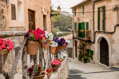 Valldemossa - old mountain village in beautiful landscape scenery of Mallorca, Spain photo