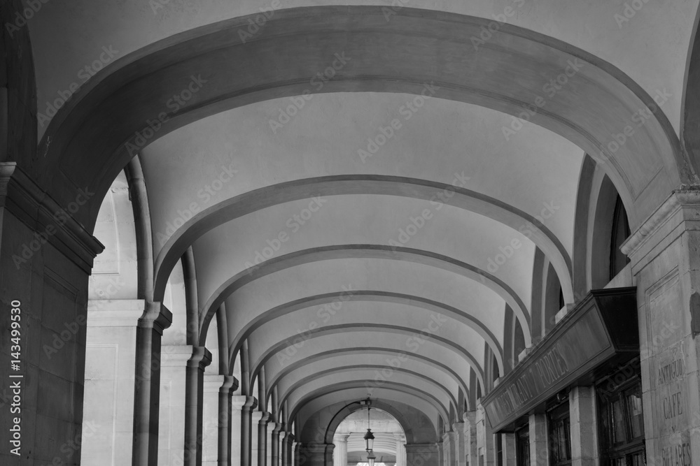 Naklejka premium Architecture architectural detail photo black white