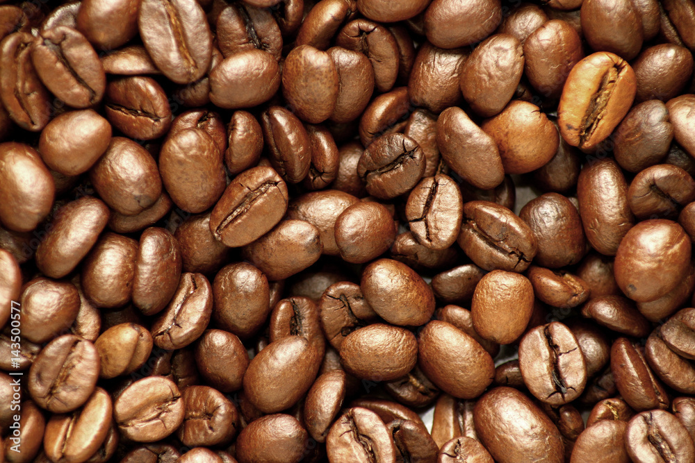Fototapeta premium coffee beans as wallpaper