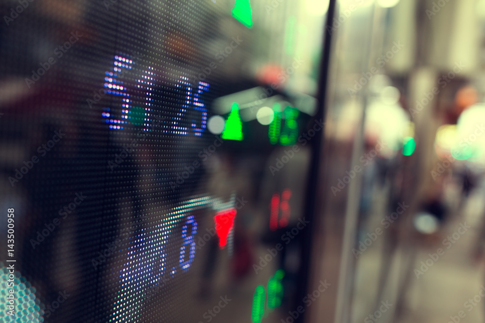 Fototapeta premium Stock market chart