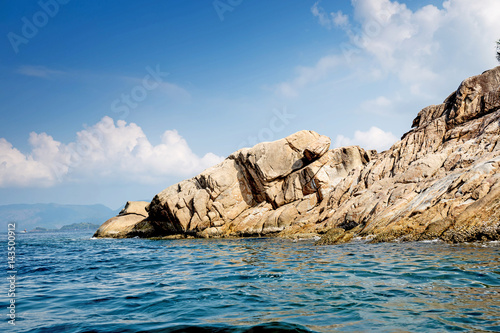 Rocks , sea and blue sky - Lipe island Thailand © suwatwongkham