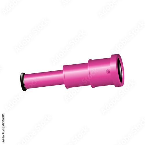 Vintage spyglass in pink design 