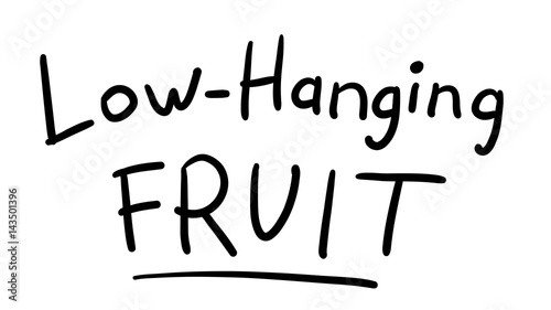 Wallpaper Mural Business Buzzword: low hanging fruit - vector handwritten phrase Torontodigital.ca