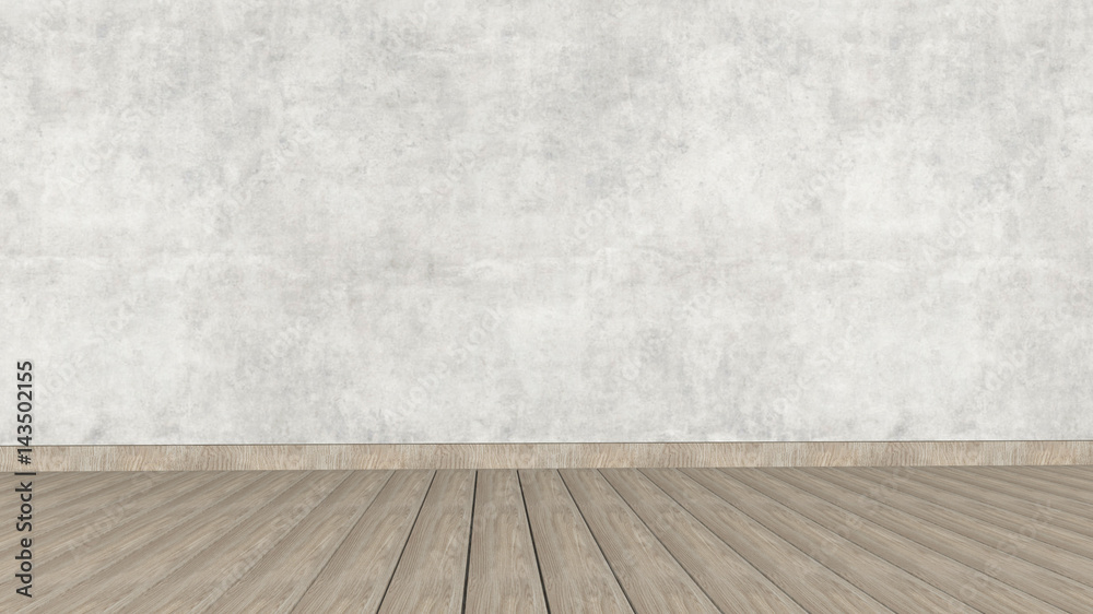 Fototapeta premium Concrete interior design with on a floor. 3D rendering.