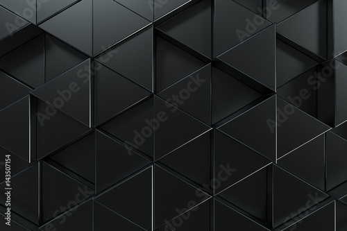 Pattern of black triangle prisms