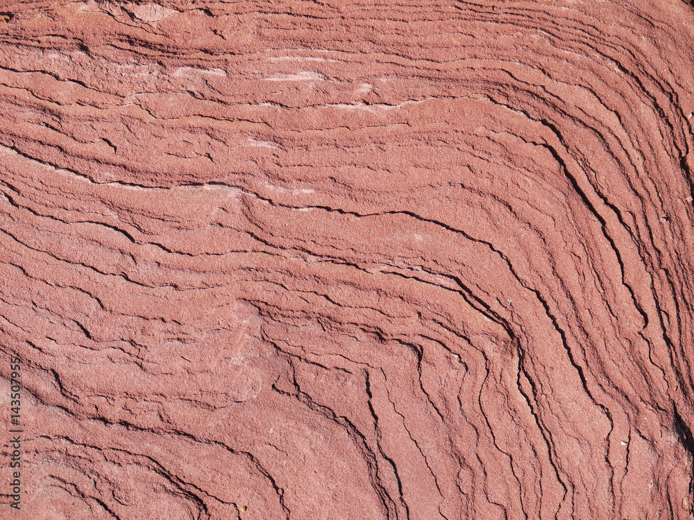 Naklejka premium Colorful pink sandstone banded background