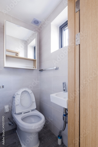 white toilet interior