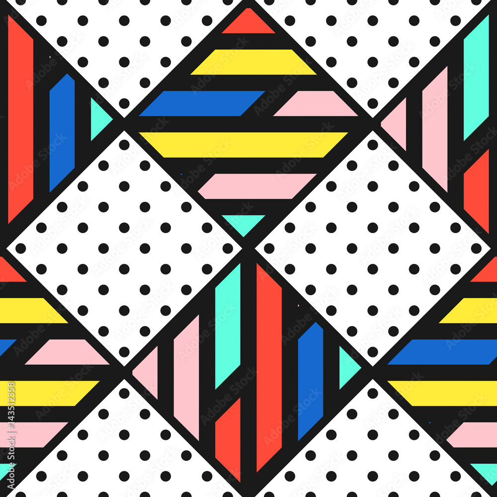 Obraz premium Colorful bright seamless pattern