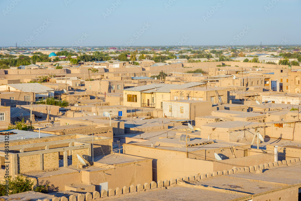 Rooftops in Khiva, Uzbekistan