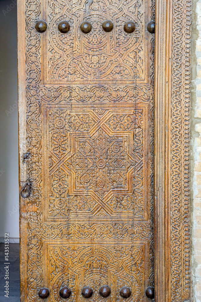 Old ornamental door, Khiva