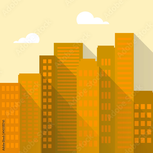 Skyscraper Buildings Displays Corporate Cityscapes 3d Illustration