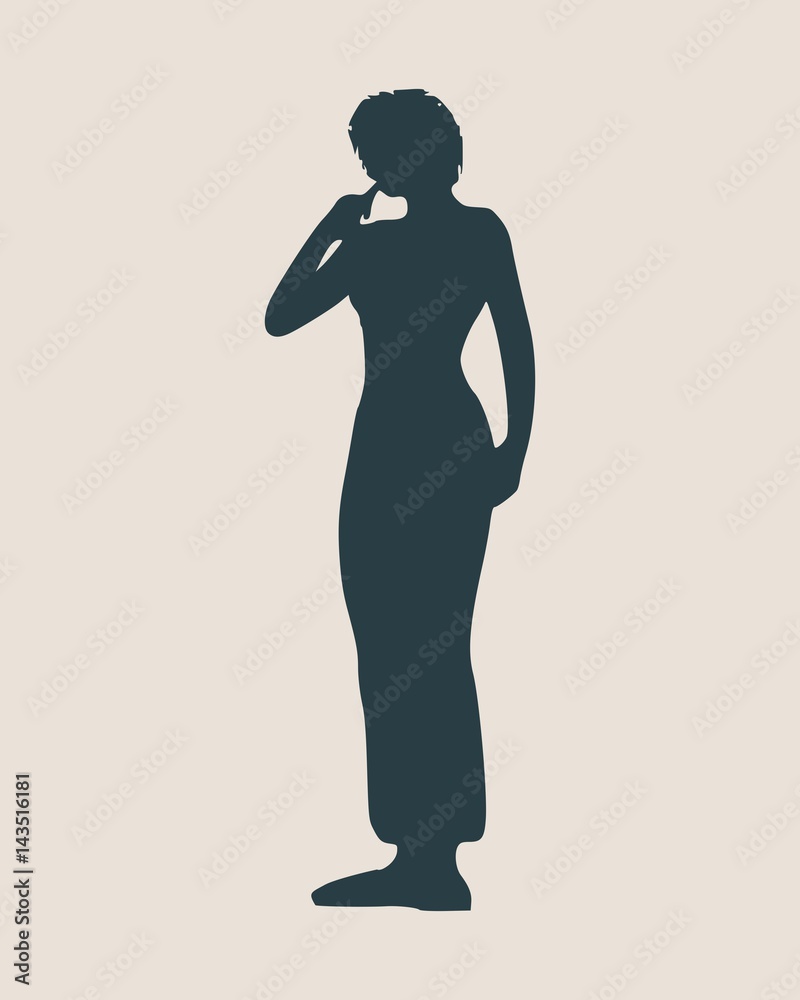 Sexy women silhouette. Fashion mannequin. Vector Illustration Sexy women silhouette. Fashion mannequin. Vector Illustration