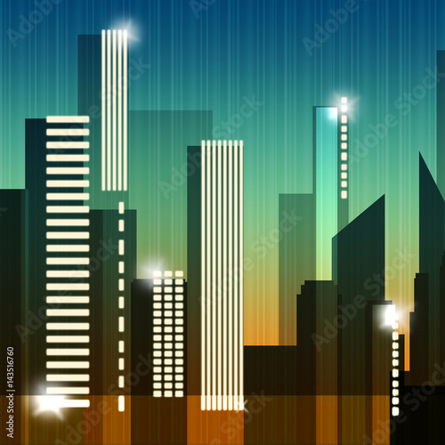 Skyscraper Buildings Shows Building Cityscape 3d Illustration