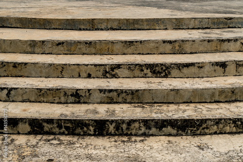 Curve concrete staircase