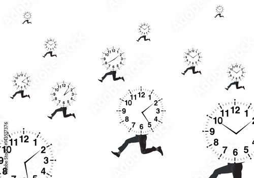 orologio che corre in ritardo appuntamento