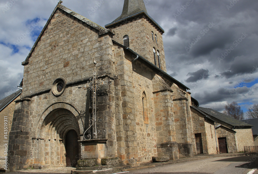 Eglise d'Eygurande.(Corrèze)