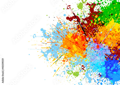 abstract splatter color background