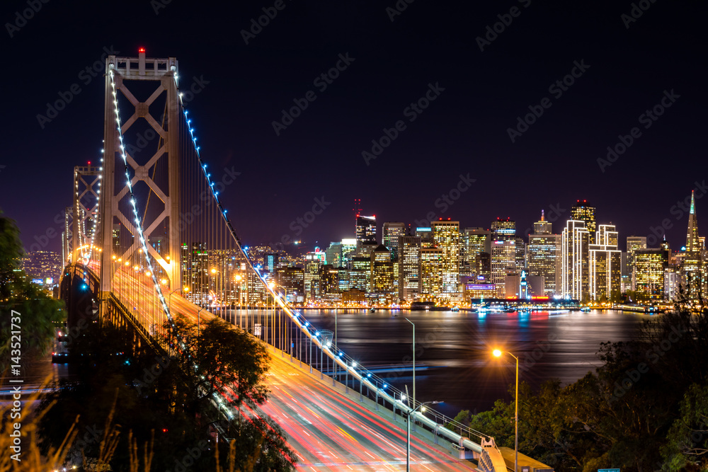 Bay Bridge and San Francisco skyline