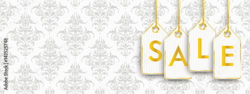 Header Ornaments Golden Price Stickers Sale