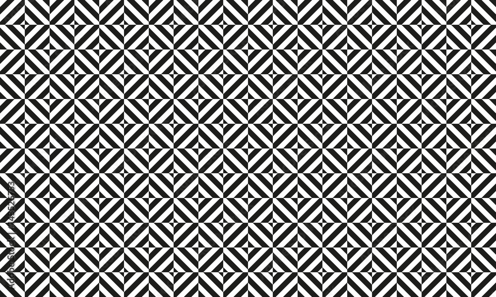 Geometric monochrome pattern vector illustration.