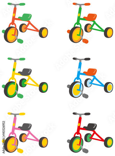 三輪車　カラーバリエーション