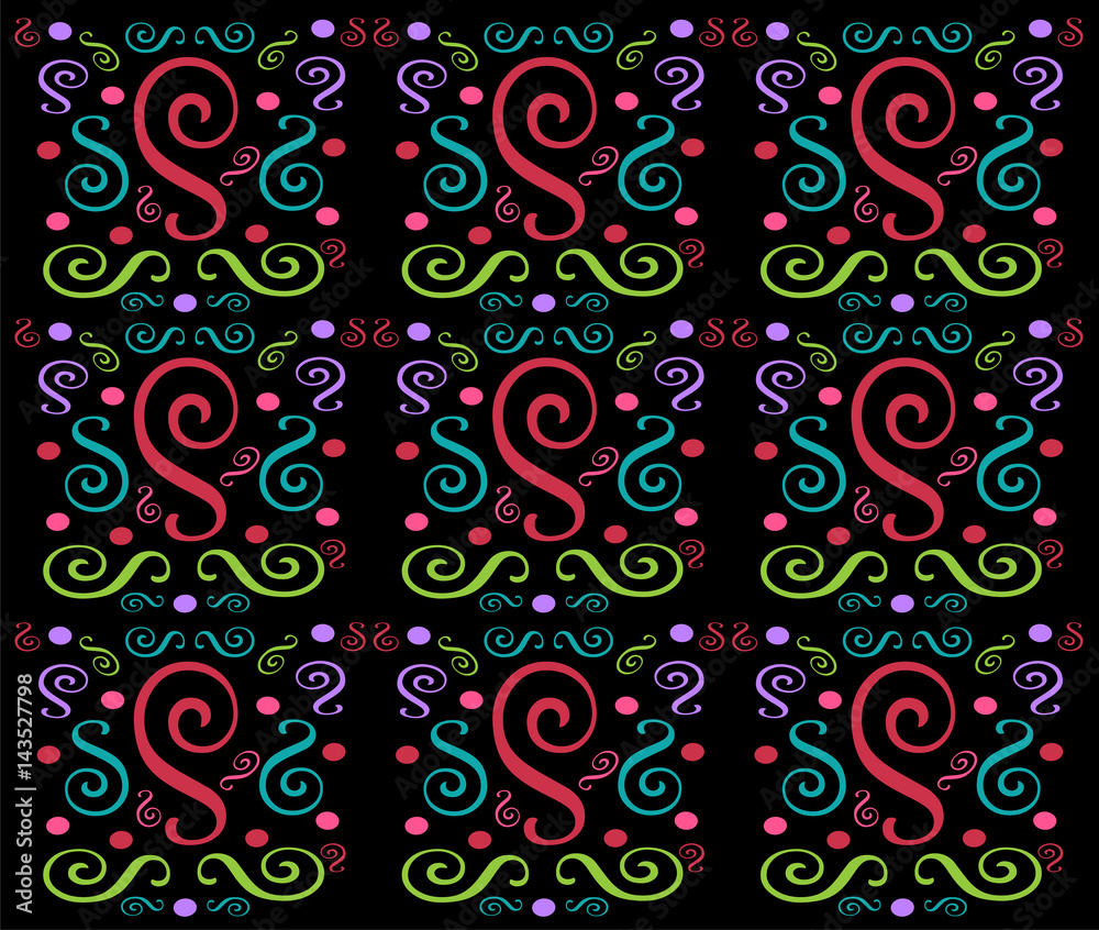 Background pattern ornament colorful