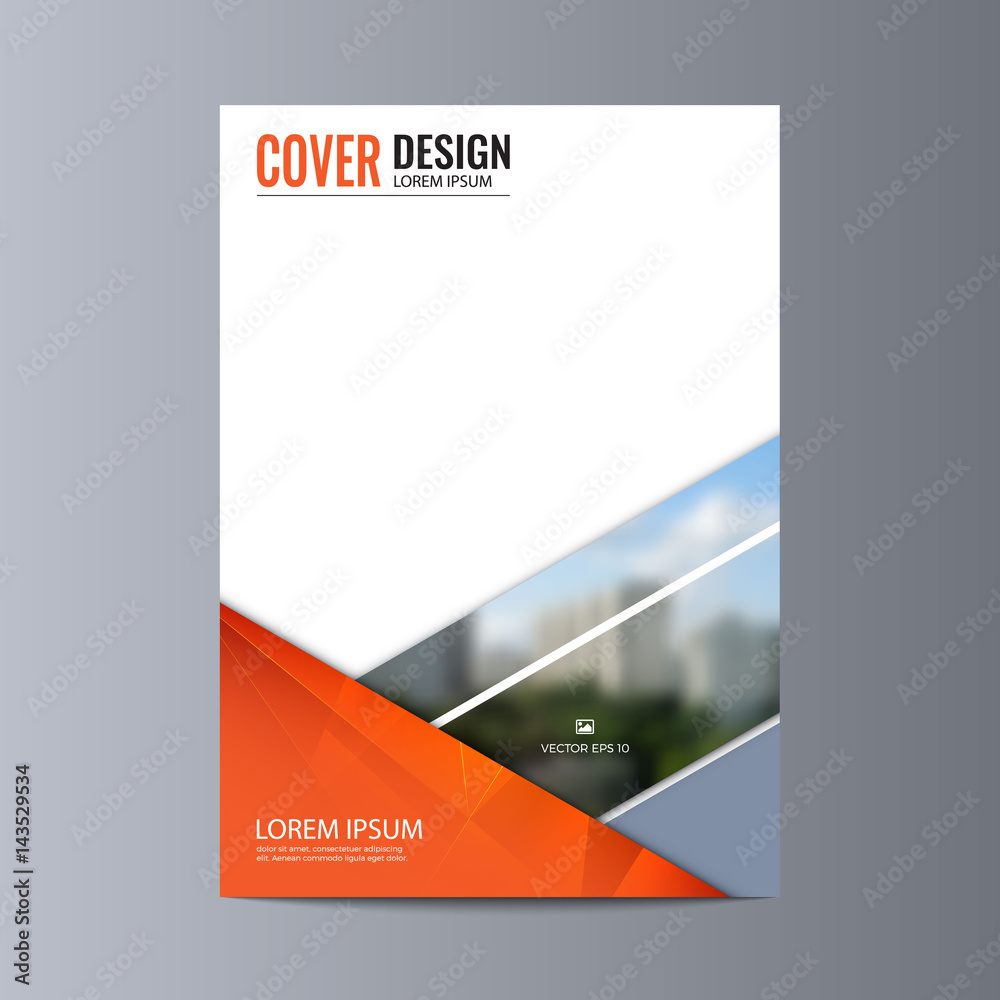 Fototapeta premium Abstract flyer design background. Brochure template.
